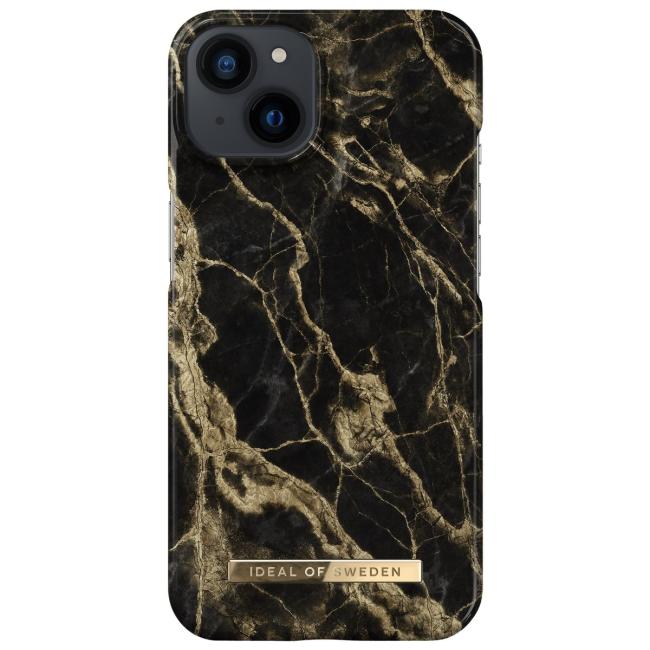 Ideal of Sweden Fashion Case for iPhone 13 (Golden Smoke Marble)