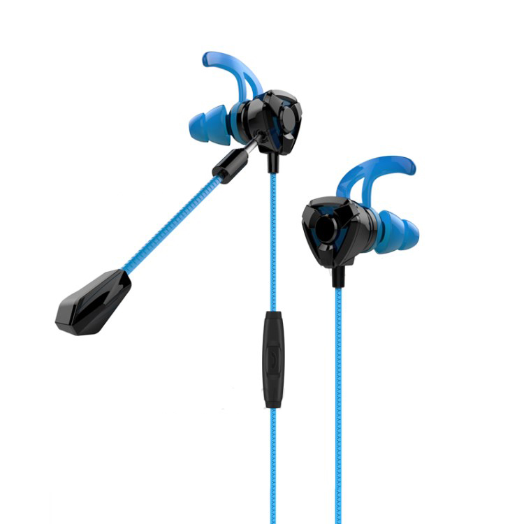 MOMAX Play Gaming Earbuds in-ear headphones with microphone (Blue)