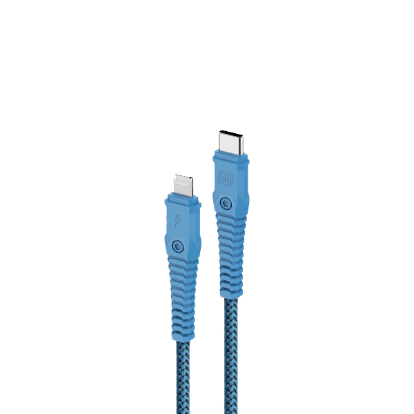 MOMAX Tough Link Lightning to Type-C Cable 1.2m (Blue)