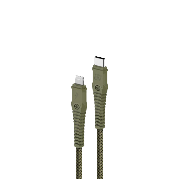 MOMAX Tough Link Lightning to Type-C Cable 1.2m (Green)